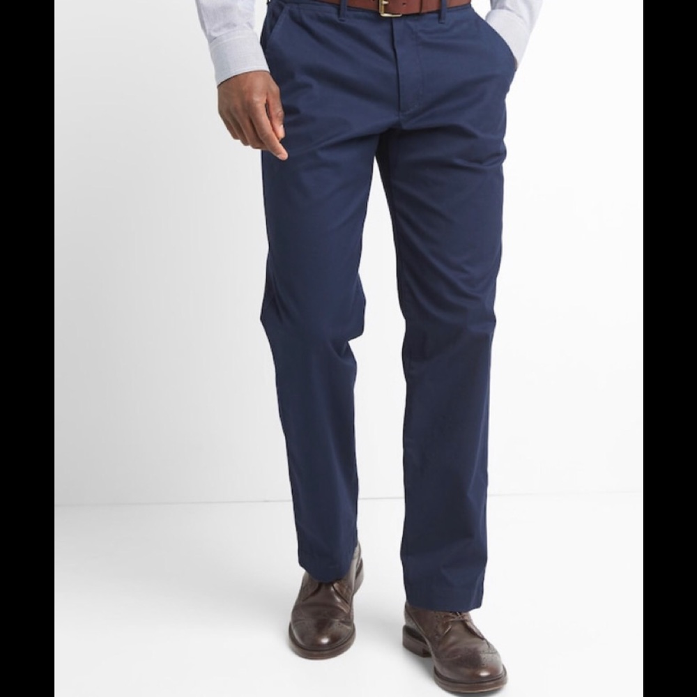 • GAP •Straight Blue Stretch Khakis
